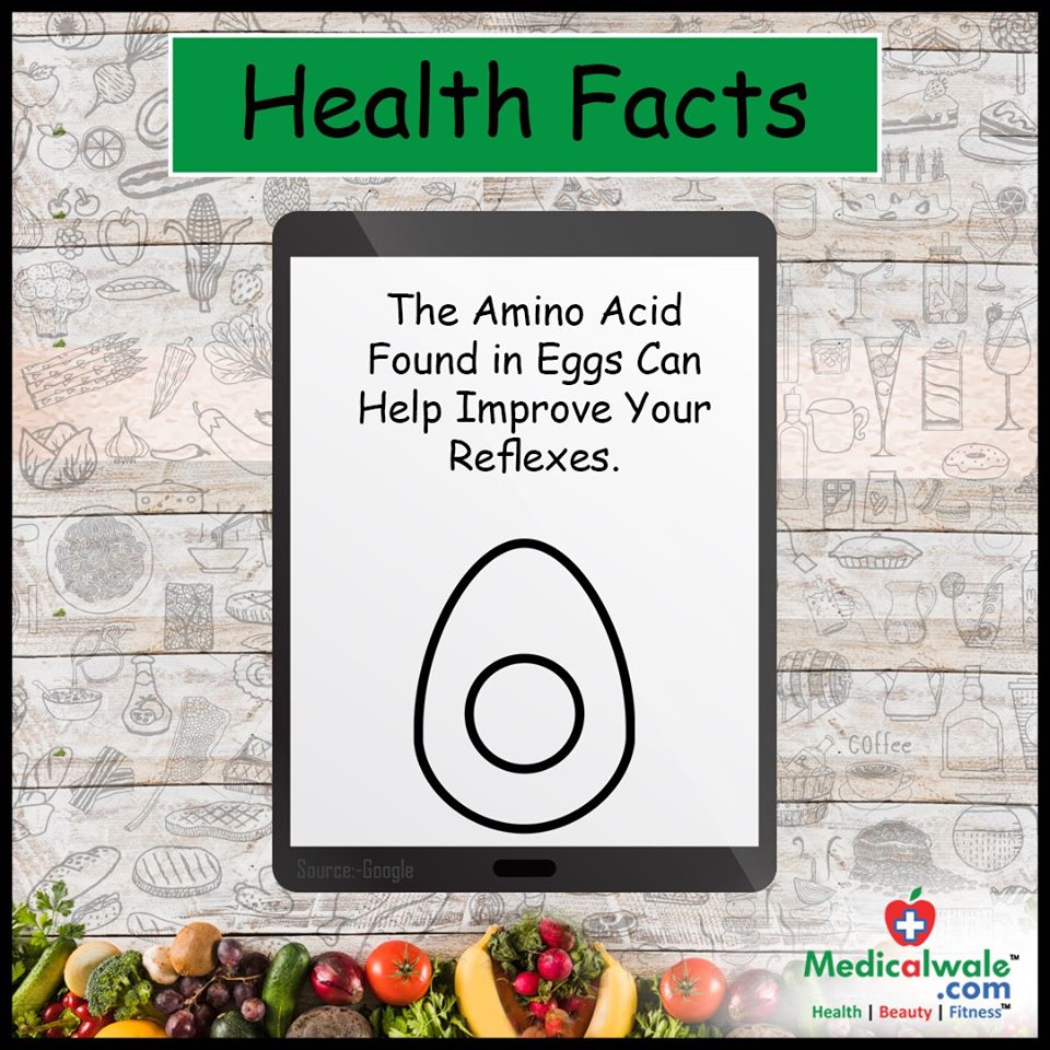Health Facts!

Download the app to know more about your health - onelink.to/6uteje 

#Medicalwale #AapKeHealthKaSaathi #KaroOnlyHealthKiBaat #AminoAcid #Found #Eggs #Help #Improve #Reflexes #HealthApp