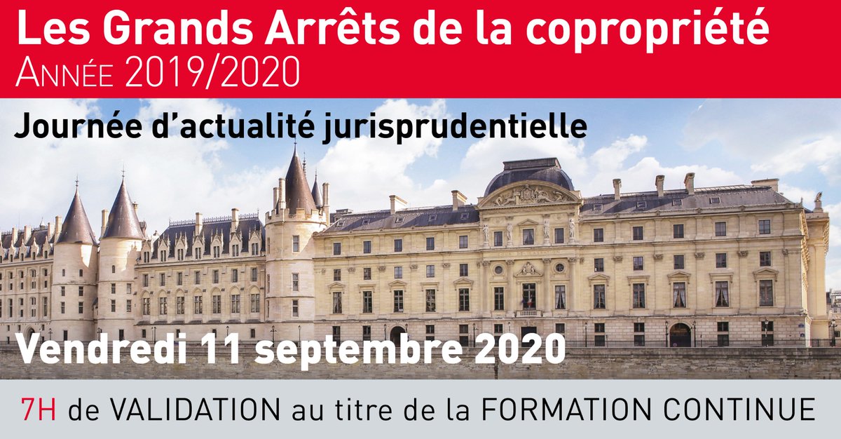 [#AGENDA] 2ème édition des Grands Arrêts de la Copropriété
En savoir plus : r.newsletter.infos-copro.com/3gajai9jn79t7e…
#copropriété #droit #immobilier #reglement #division #contentieux #syndic #travaux #charges #assembléegénérale #formationenligne #avocat #ADB #administrateurdebiens #geometreexpert