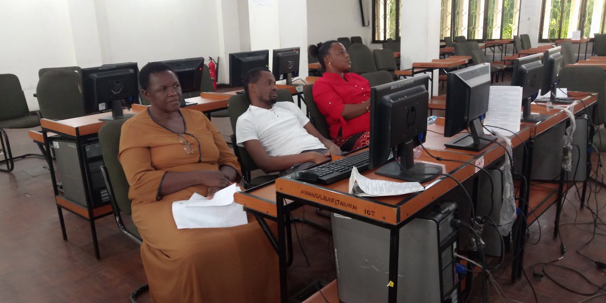 MuhasLibrary's tweet photo. Photos: During the one day MUHAS Library Staff development workshop on "Improving the quality of web based academic library information resources, services and instructions for library users in the digital age" early this week.
#TanzaniaPremierMedicalLibrary 
@muhimbiliuniver https://t.co/mH6542UKAE
