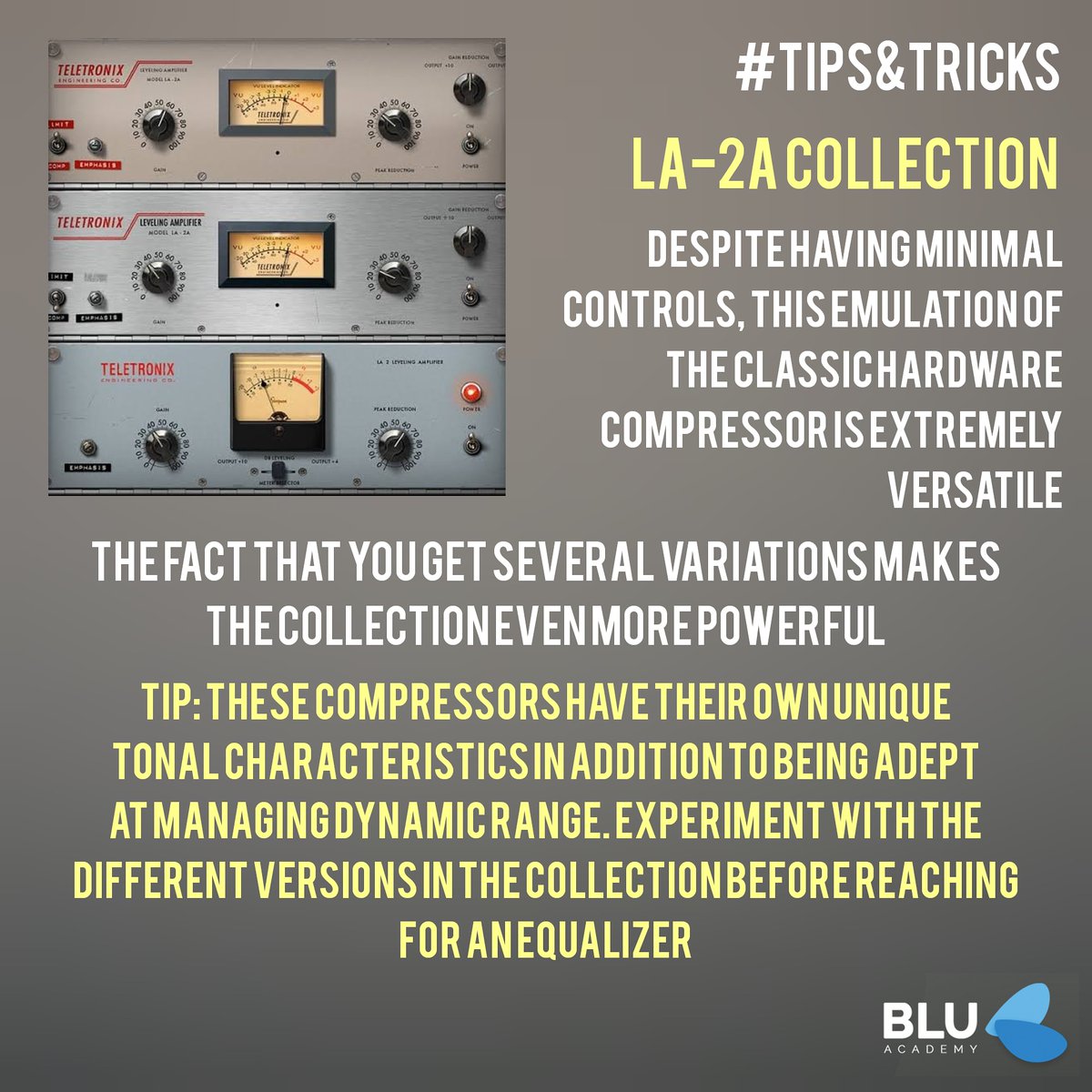 UAD Plugin Tips & Tricks
LA-2A Collection

Follow us for more tips and tricks 
@uaudio
#bluacademy
#abinpushpakaran #siddhukumar #uad #uadplugins #mixing #music #mastering #recording #producer #studio #recordingstudio #musicproducer #dj #musicproduction #studiolife