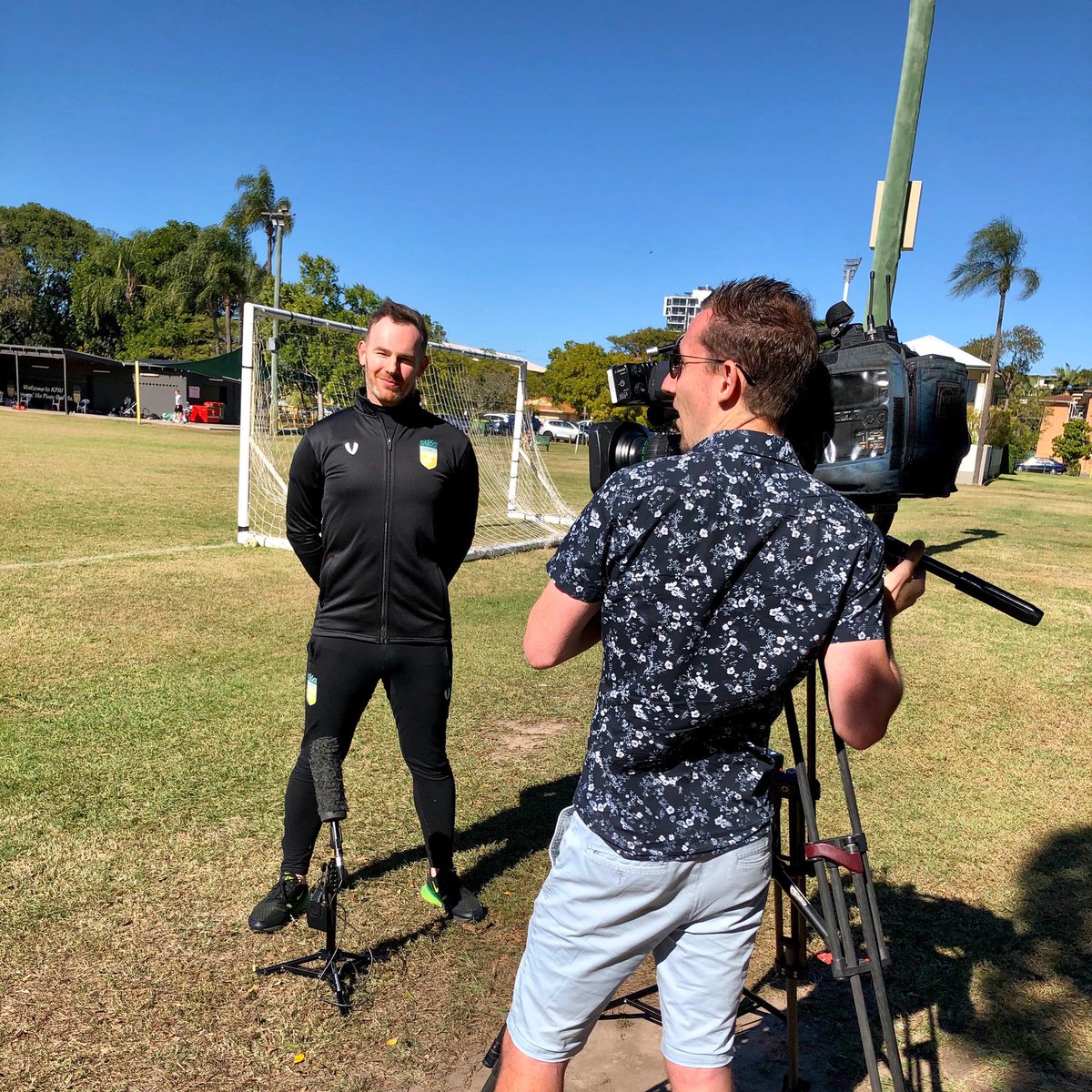 KPRoversFC's tweet photo. Keep your eyes peeled for a special appearance from our Head Coach, Julien McNamee on channel 7’s 6pm News tonight discussing the lift in restrictions and what it means to local community sport. 👀 
#ReturnToPlay #ReturnToTraining  #KPRFC🍍⚽️ https://t.co/0wxBDsdT2P