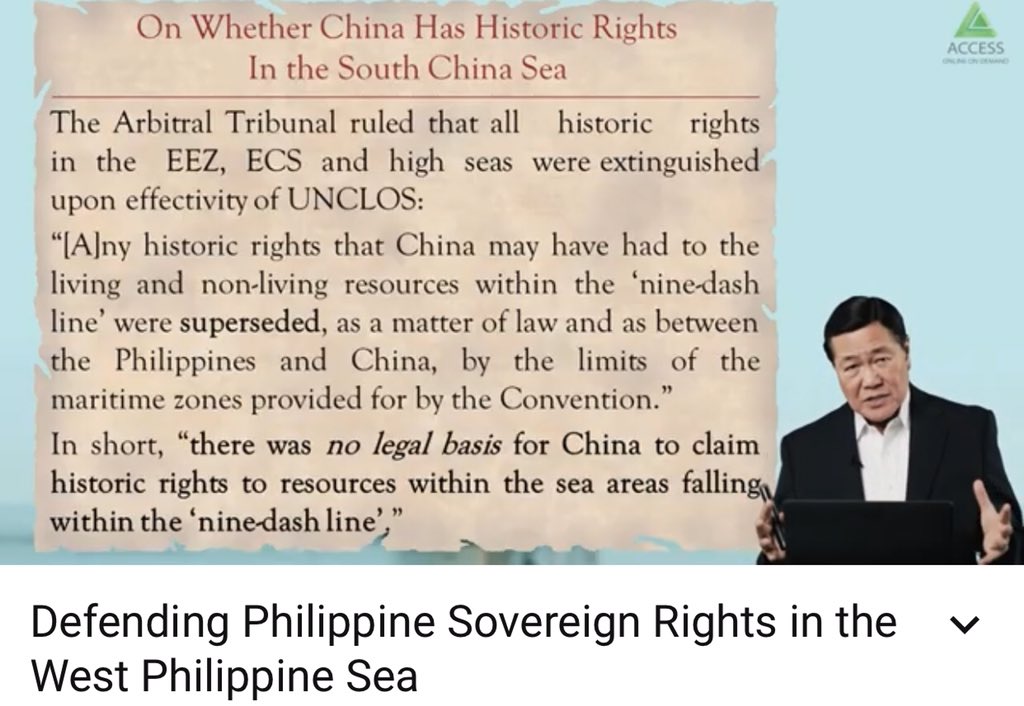 Ang galing talaga ni Justice Carpio. Ang linaw niya magpaliwanag. Sana teachers of Philippine History can include this discussion on  #WestPhilippineSea. China has a history of territory grabbing in SEAsia.  #ChinaLAYAS  #fake9dashline  https://twitter.com/leugenn/status/1279313968306114561?s=21  https://twitter.com/leugenn/status/1279313968306114561