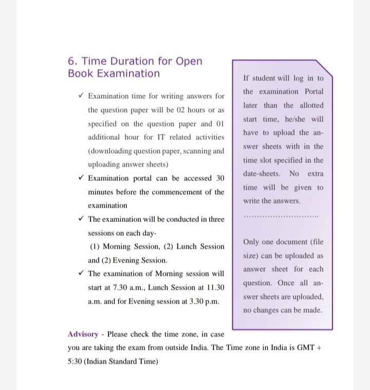 amisha_gautam_'s tweet photo. The OBE manual says that exams will be conducted in 3 slots then why there wasn't a single relevant question paper in 7:30 and 11:30 slot , also there is no clarification whether there will be a single question paper for all the slots or different!
#DUAgainstOnlineExams https://t.co/vYkrKMItMM