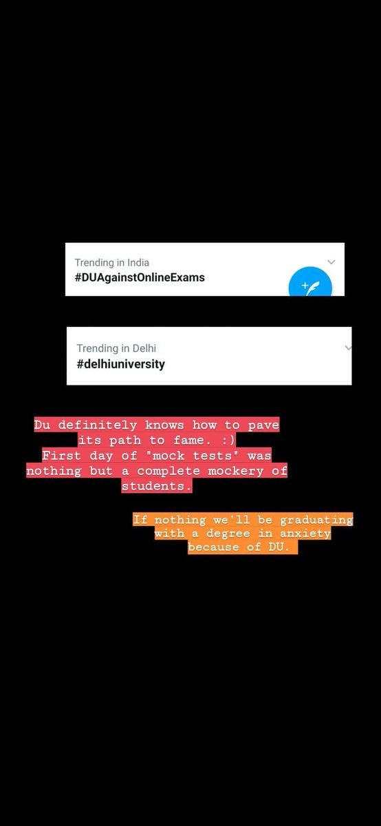 DaisyBhardwaj4's tweet photo. Do I need to say any more? 
#DUAgainstOnlineExams #delhiuniversity https://t.co/2gbXOZb155