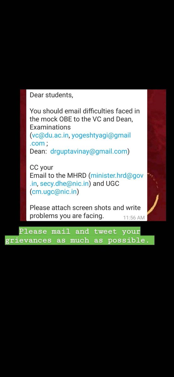 DaisyBhardwaj4's tweet photo. Do I need to say any more? 
#DUAgainstOnlineExams #delhiuniversity https://t.co/2gbXOZb155