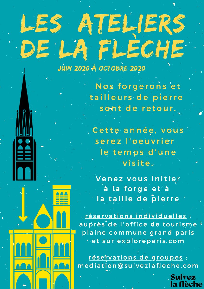 cote_stade's tweet photo. Venez assister aux démonstrations des artisans d'art, un forgeron et un tailleur de pierre, pour découvrir le projet de reconstruction de la flèche. #visite #saintdenis 
https://t.co/yZYpxHQOCq https://t.co/9aGiwDvm16