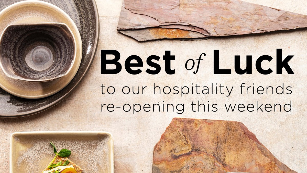 SteeliteEMEA's tweet photo. We wanted to start the day by wishing all of our friends working in the hospitality industry that will be opening their doors this weekend a huge congratulations and good luck!

We hope everyone has a fantastic, and safe, weekend! https://t.co/PSwEa9KGjF