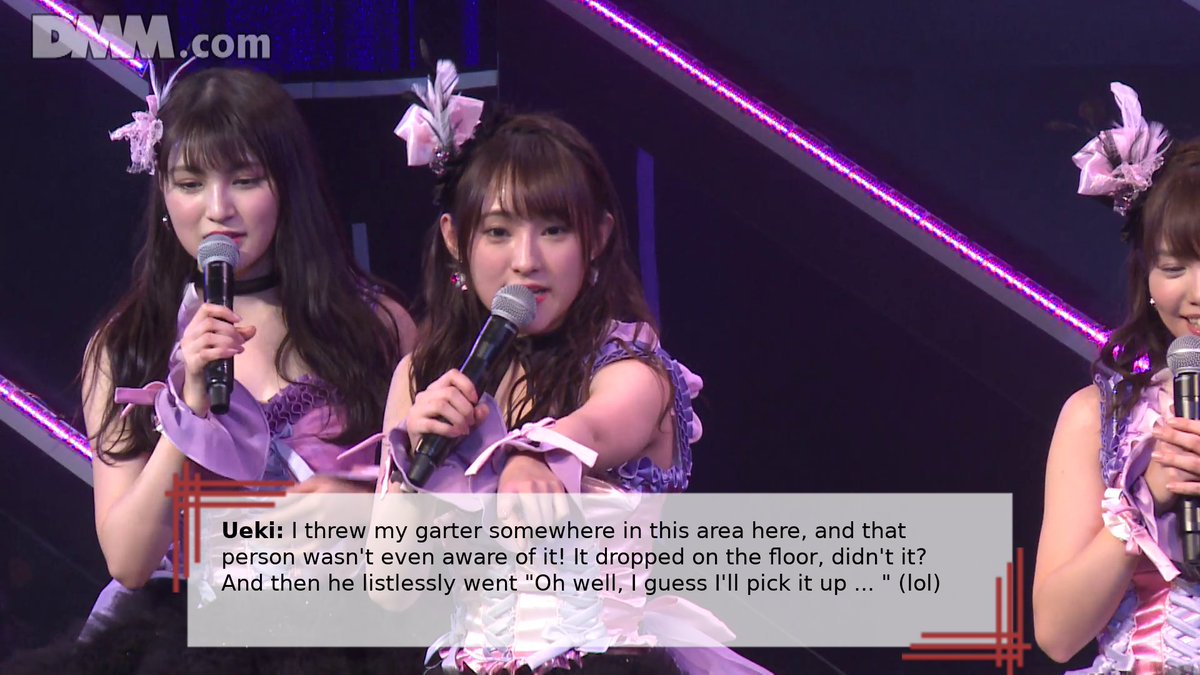 [2/2] Where did that garter go again? Ah, you! Smell it!  #宮脇咲良  #指原莉乃  #植木南央