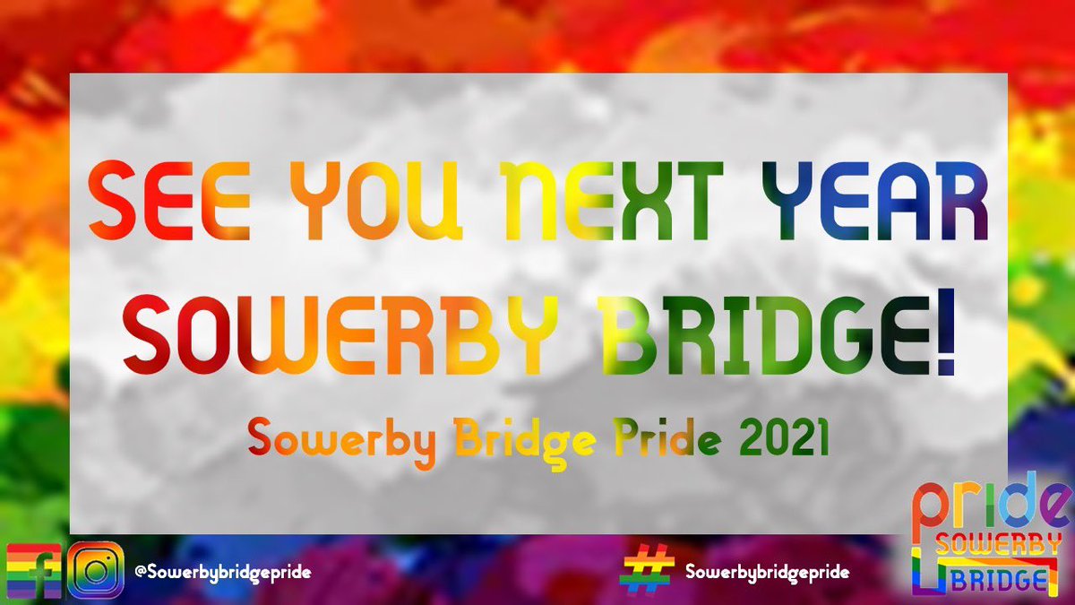 Today would have been the day of the FIRST EVER Sowerby Bridge Pride! Unfortunately due to the COVID-19 outbreak we had to cancel this years event but don't worry, we will be back next year!
#gay #lesbian #bisexual #pansexual #asexual #transgender #nonbinary #sowerbybridgepride