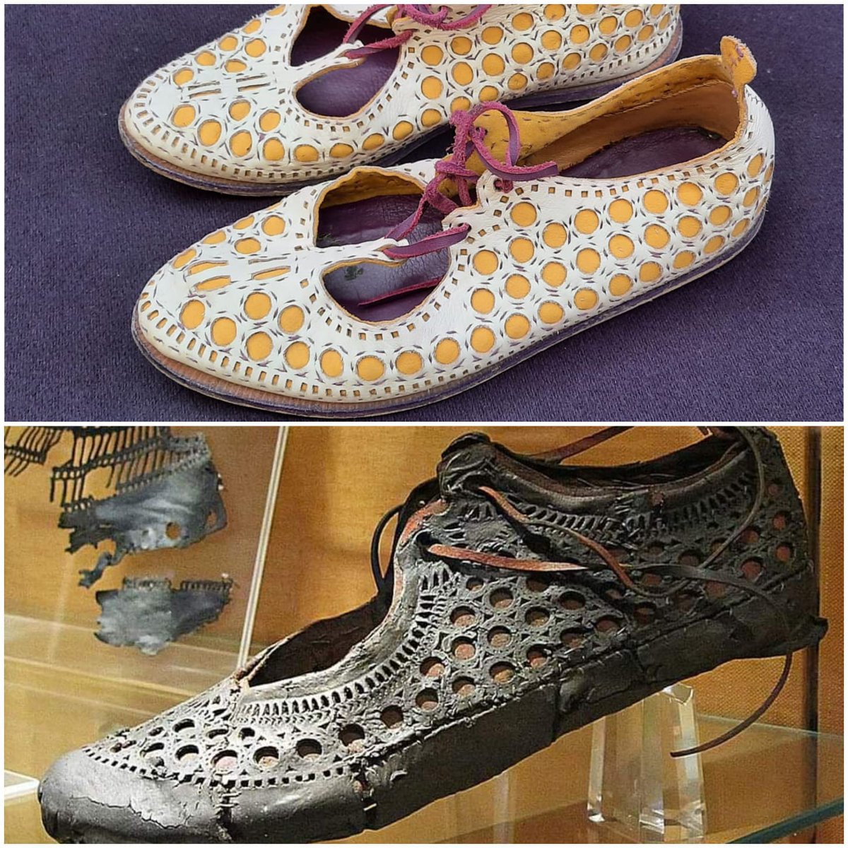 Praefectvs_Prae's tweet photo. Roman shoes for the dominatrix, manufactured by the Saalburg based on the original find😍😘🌿🌿🌿🌿🌿🌿🌿🌿🥰 #FamiliaPoppaea #bestfamily #PraefectusPraetorio #praetorianer #rom #PRAETORIANGUARD #legioXXIrapax #Rapax #RaeticiRomani #legatuslegionis  #PraefektRomanImperium https://t.co/6aR9CHN98q