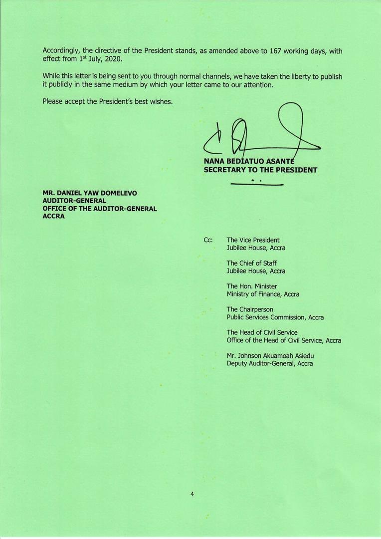 Agona2W's tweet photo. Mr. Daniel Yaw Domelevo Please Accepts the President’s Best Wishes. 

You are well respected Senior Citizen of the Republic for that matter don’t undermine your reputation by allowing Mayopic Facebook Lawyers to dictate for you.

Enjoy Your Leave. https://t.co/F8DFalsNy1