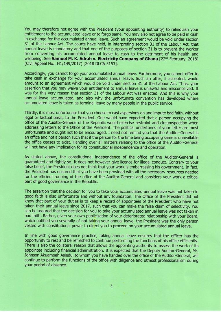 Agona2W's tweet photo. Mr. Daniel Yaw Domelevo Please Accepts the President’s Best Wishes. 

You are well respected Senior Citizen of the Republic for that matter don’t undermine your reputation by allowing Mayopic Facebook Lawyers to dictate for you.

Enjoy Your Leave. https://t.co/F8DFalsNy1