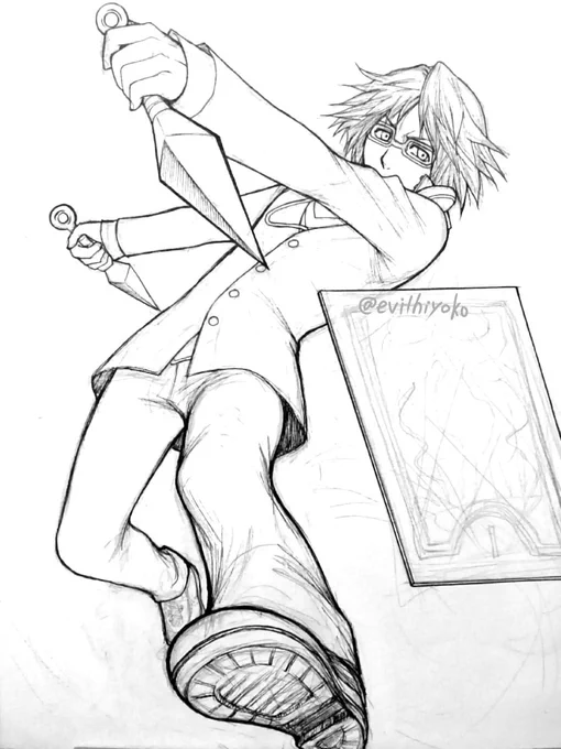 サイト時代に少しだけ描いてたP4絵を発掘した 