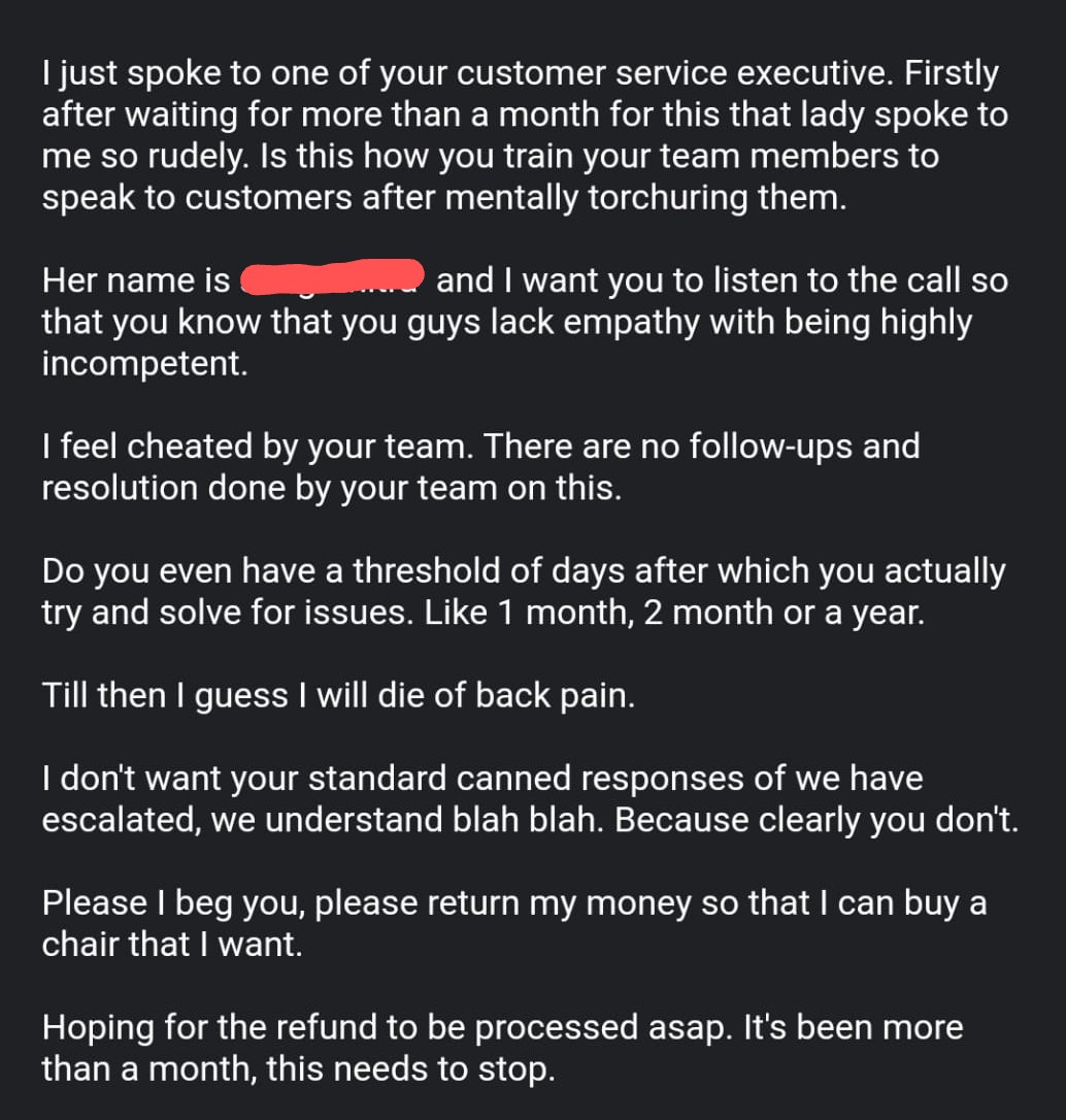 AnuGupta86's tweet image. @AmazonHelp 
@amazonIN 
@JeffBezos 
#patheticamazon
#patheticcustomerservice
#amazonservicessucks 

Even after so many days. The only thing I get from them is rude talking and no resolution. Never buy a thing from Amazon. Shittiest of them all.