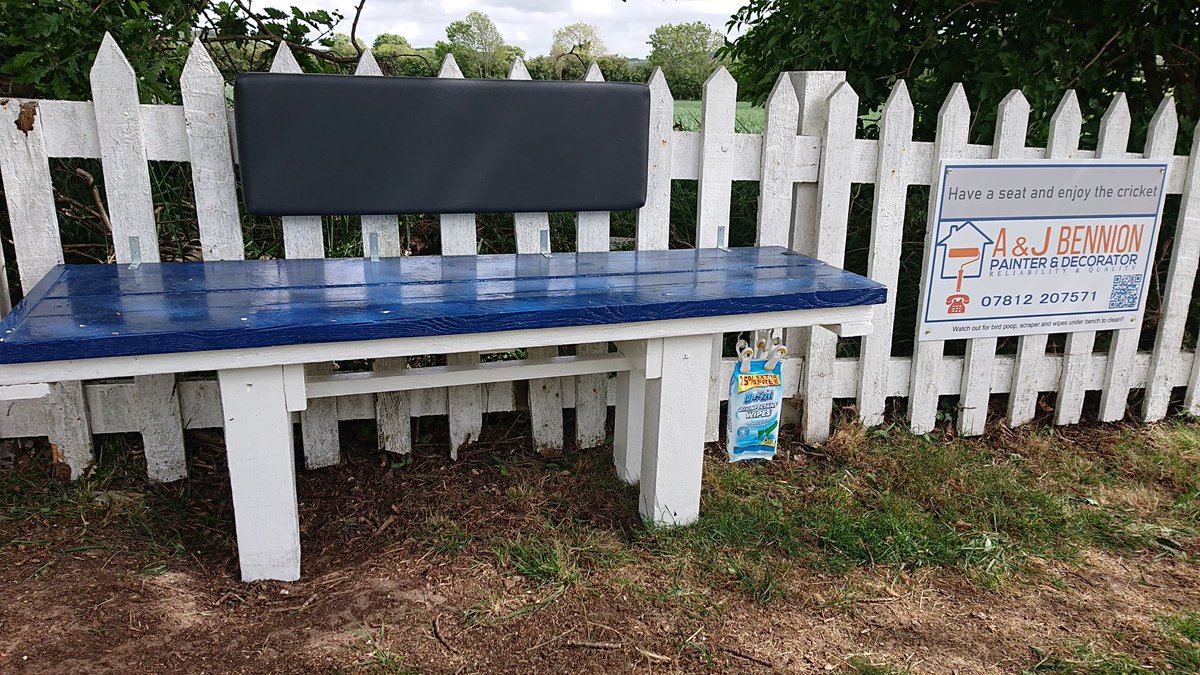bennersthebrush's tweet photo. Bench restoration and pimp-up for Alvanley CC https://t.co/FSUct3Qmn5
