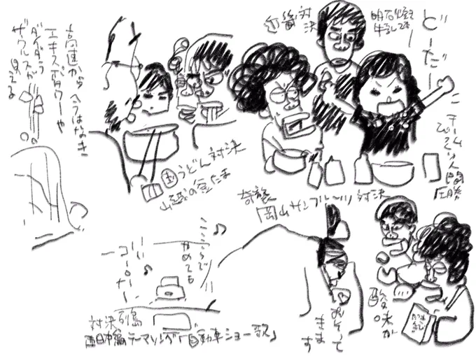 本日の #どうで昇降 (「水曜どうでしょう」を見ながら踏み台昇降をする)
「対決列島8」ついにチームびっくり人間が逆転。
移動中今はなきエキスポタワーとダイダラザウルスがうつってる。 