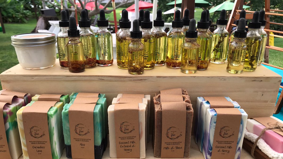 See you at the market soon! It’s a wonderful morning. .

#farmersmarket #shoplocal #handmade #caribbeansoaps #handpouredcandles #luxuriouslotion #madeinbarbados #handmadebykae