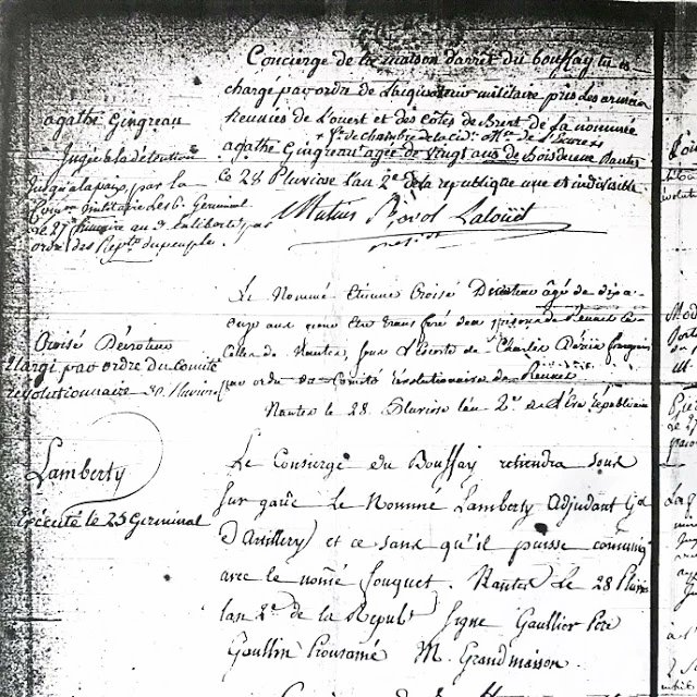 Lors du procès de #Lamberty un des organisateurs des #noyadesdeNantes, une "brigande"  de Boismé Agathe Gingreau  fut citée voici sa biographie desecritsetdelhistoire.fr/post/agathe-gi…