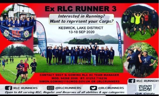 RLCRunners's tweet photo. ๐ฎ๐๐ฝโโ๏ธ๐๐ฝโโ๏ธPOLL;#ExRLCRunner 3๏ธโฃ 13-18 Sep is ON!! We need all @RHQ_The_RLC Interested Runners to confirm they are attending so we can COVID19 Proof,work out the numbers & get the AI out๐. Unit reps have been emailed.PLS share โป๏ธ& Names to Us ASAP see poster. #RLCRunners #WeAreTheRLC https://t.co/Ri32hpCTv8