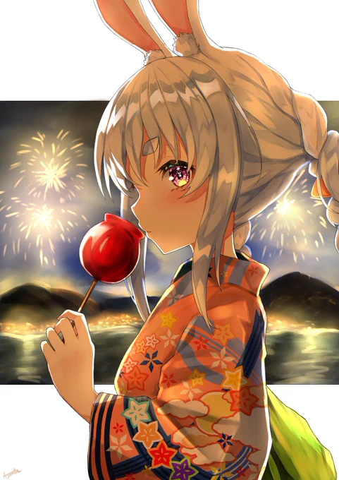祭りの夜に
#ぺこらーと 