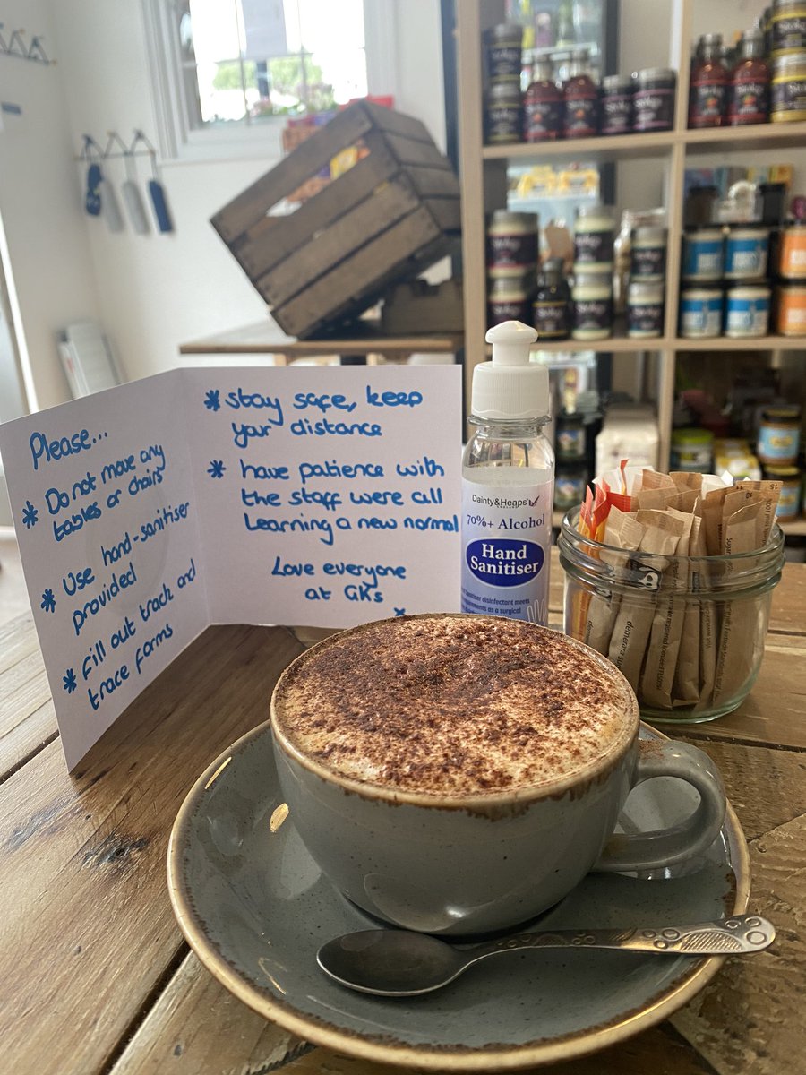 A new normal.... how lovely it is to see a coffee in the cups and saucers! Are tables are back open, a few changes but the coffee is still the same! #cafe #deli #hamptonhill #coffee #coffeeshop #newnormal #weareopenforseating #lookingforwardtoseeingyoyall