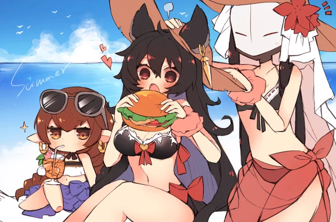 夏を満喫するニーア達? 