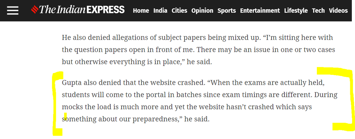 hereiamlavi's tweet photo. Is this dude fucking serious right now? During finals, the number of students will increase on the website!! 
'Website hasn't crashed which says something about our preparedness.' Yeah, it says that you fucking suck.

#DUAgainstOnlineExams https://t.co/5s4Fi8sQ6H