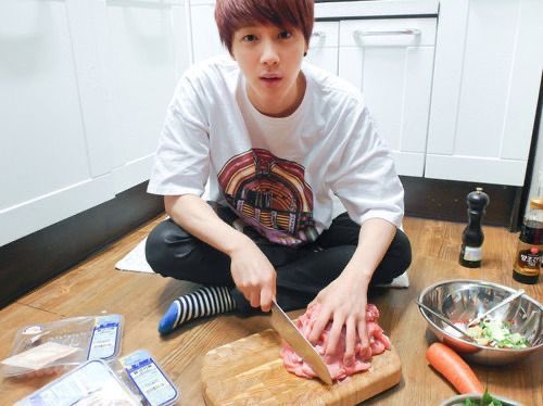 He’ll prep food absolutely anywhere and you can’t help but laugh and smile