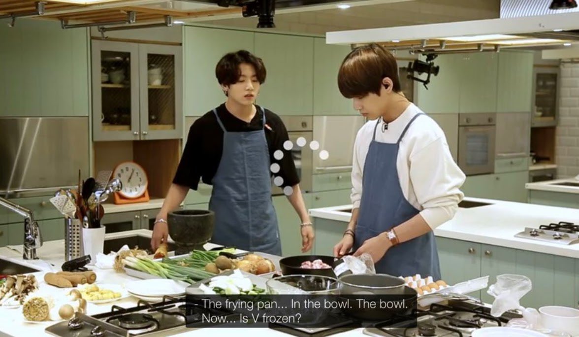 #10: BTS VHe probably can cook but I won’t give him a sponge because I don’t trust him in the kitchen