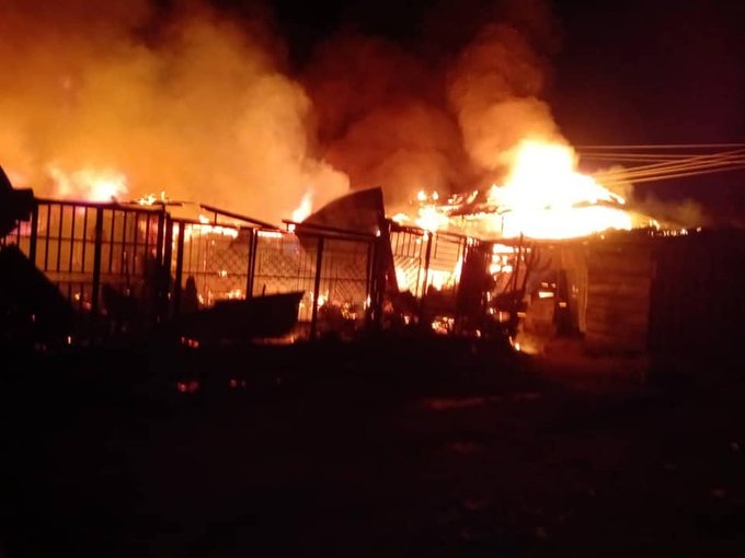 Major loses in Calabar as fire guts Marian Market