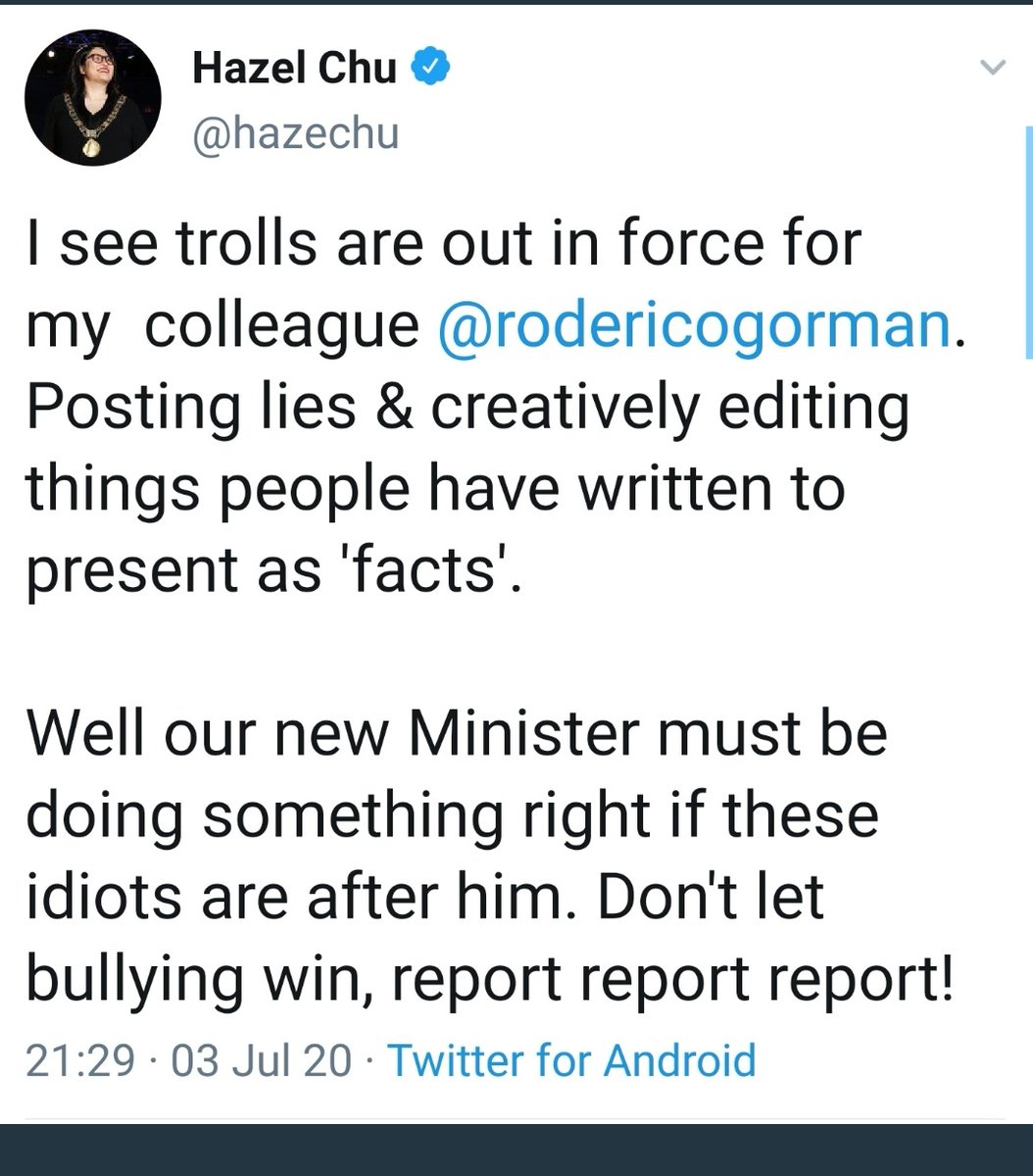 7)Of course then the Greens & Lord Mayor Chu jump to his defence.They claim that it's the "Alt right" attacking & launching a bullying campaign against an LGBT person. Further claims of "creative editing" are junk, the facts & info are above in this thread.