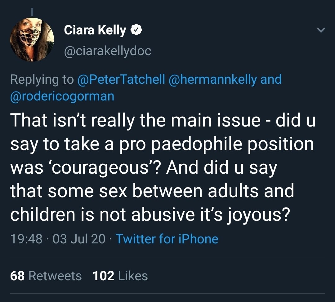 8) @ciarakellydoc sees through this attempt to hide behind guise of LGBT, bullying, alt right and racisim. She rightly calls this out for what it is. Thank you Ciara! Now we have:-concerned parents asking legit questions & -Mainstream journalists picking up the story.