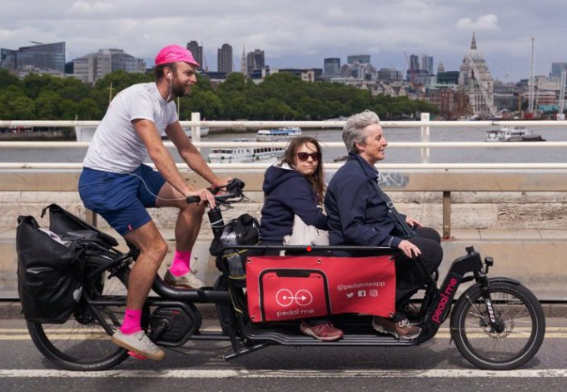Some mini-cab and taxi users switch to cycle alternatives like  https://pedalme.co.uk/ 