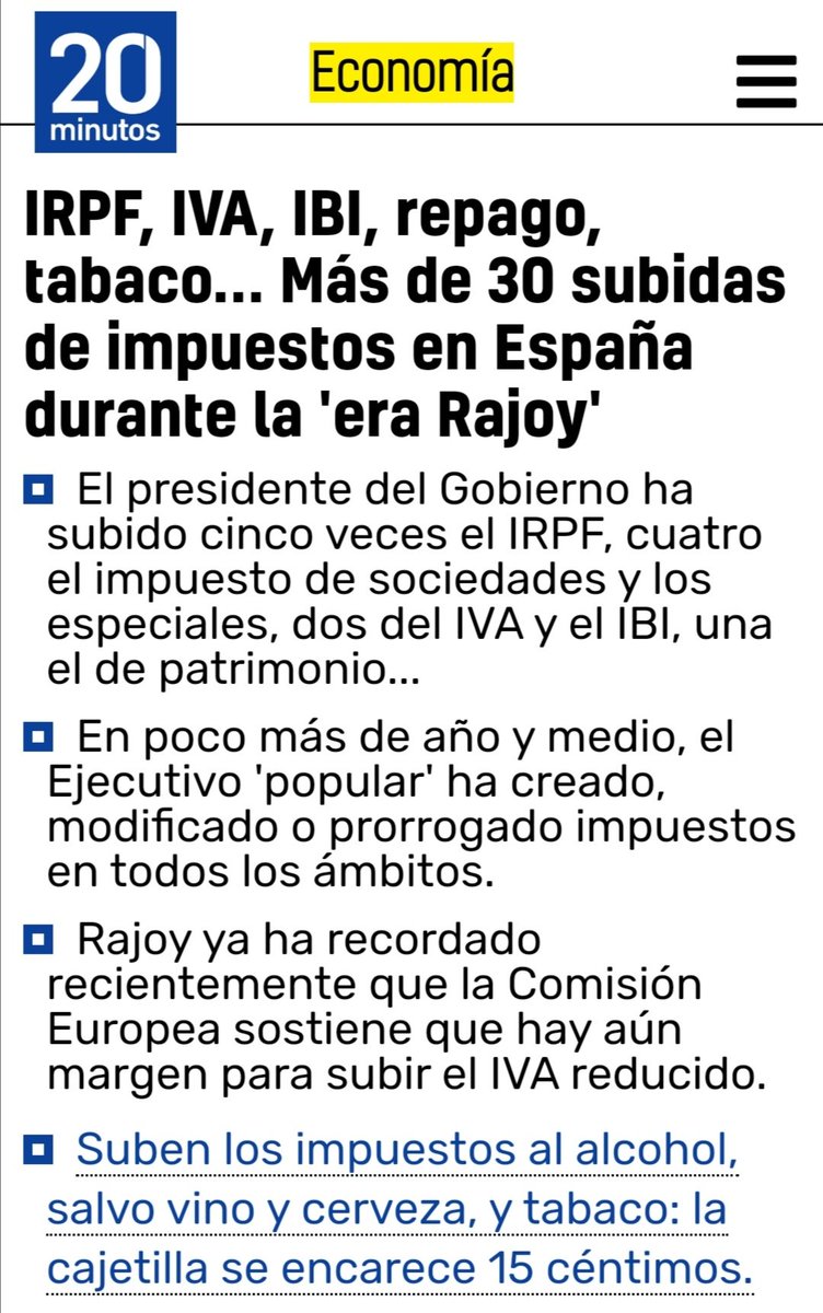 RenePerle's tweet photo. #Pakos Sablazo fiscal lo dieron los @populares con la subida de más de 30 impuestos a la clase media y trabajadora. Prometieron bajarlos y subiron hasta el IVA de las chuches.
Este Gobierno no engaña. Lo dijeron el #28A y el #10N y por eso les votamos👇👉 https://t.co/qWUz9zyygm https://t.co/tZmb8ijT4e