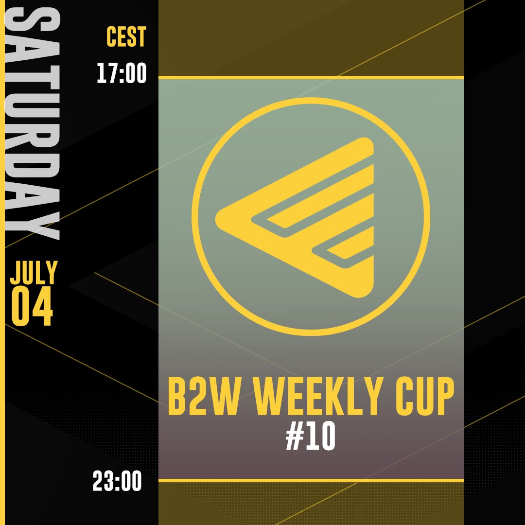 What's up today at Twitch.tv/Back2Warcraft?

WEEKLY CUP TIME!

🗓 Saturday, July 04
⏰ 17.00 CEST
💰 $100
➡️ Sign-up:   b2wweekly.challonge.com/b2wweekly10

Sponsored by <a href="/impressiongame/">Impression Games</a>!

Check out their mobile game Sky Dog here: play.google.com/store/apps/det…
