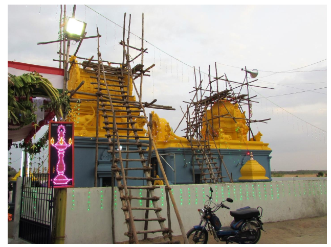 6/nView of the temple after restoration: Pic taken on 10th June 2016 during Kumbhabhishekam of Temple. pic credit:  @rsatishinfy