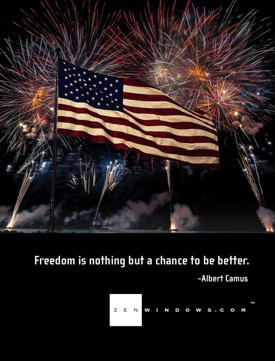 ZenWindowsNC's tweet photo. Happy Fourth of July from Zen Windows! https://t.co/biPouYueDf