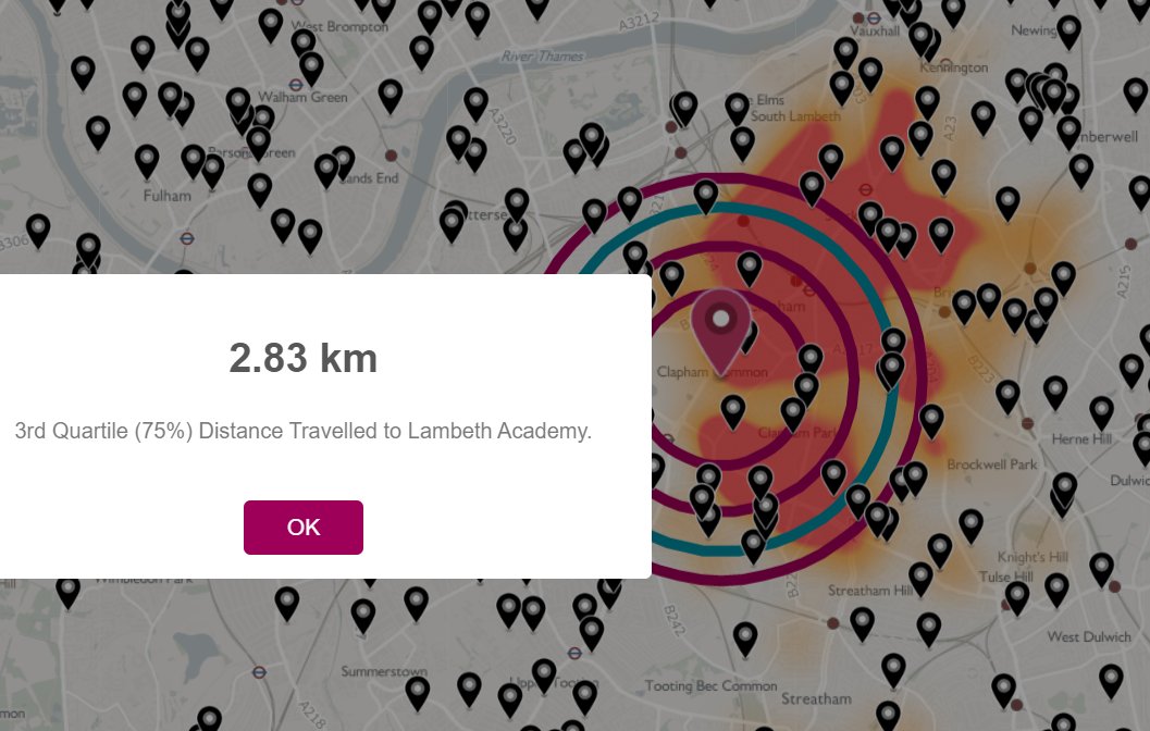 As streets are made safer fewer children are driven or need to use public transport as the great majority of children in London live within easy walking or cycling distance of their schools (pics show secondary schools, primary ones tend to be closer)  https://maps.london.gov.uk/schools/# 