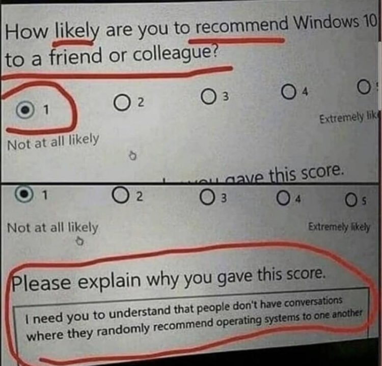 It’s time we started being honest in our survey responses so #businesses start asking more relevant meaningful questions - pic not mine but kudos for inspiring me! ☺️