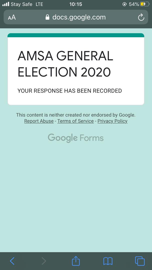 thegreatAMSA's tweet photo. Have you voted?
Has your voice been heard?
It's simple, just follow the procedure broadcasted!
Your vote is your voice
N/B: Voting ends by 2pm today
#AMSAdecides https://t.co/5Bbl16H21f