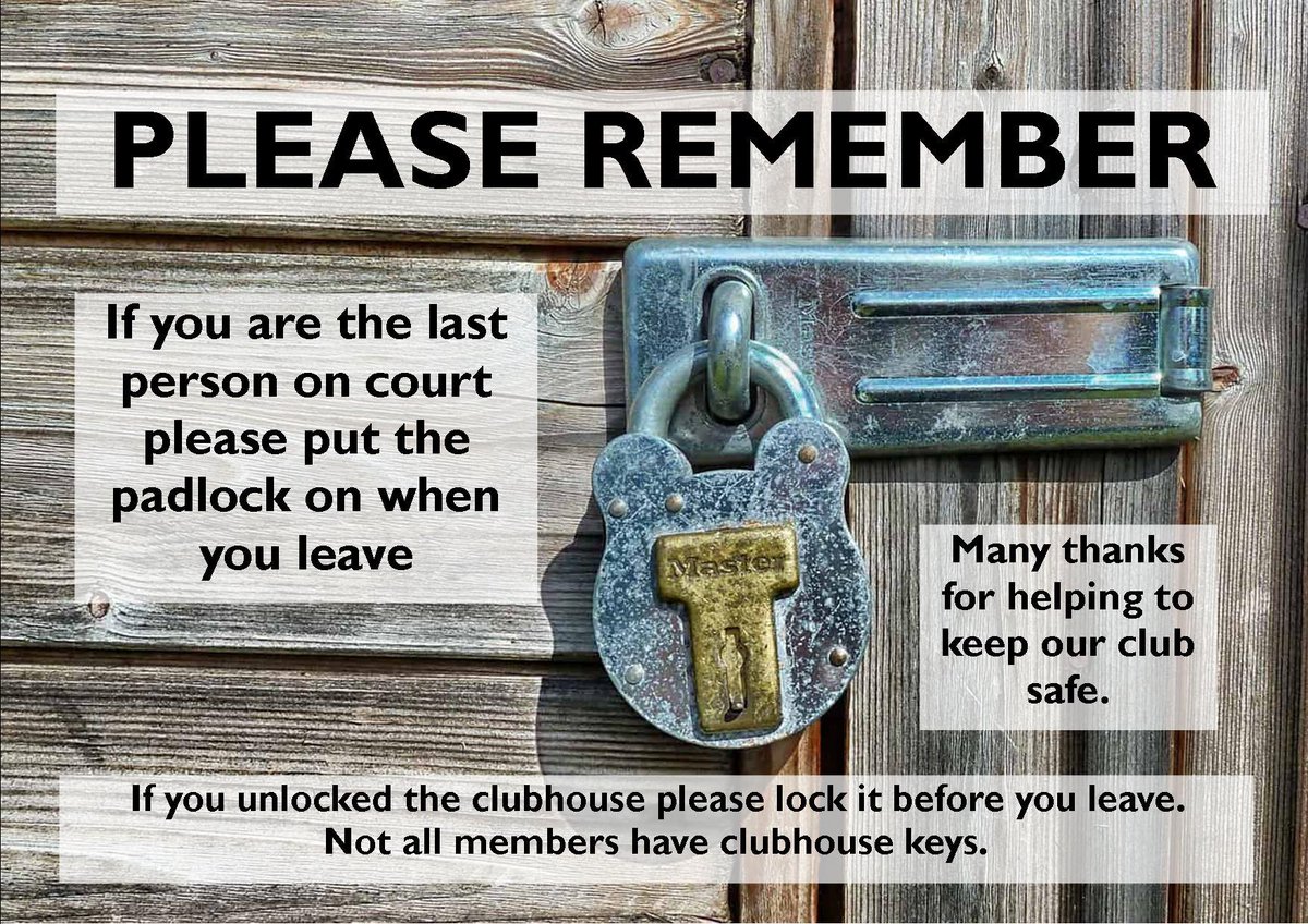 btcyork's tweet photo. All courts are now open so more chance for members to play tennis 🥳... please remember to lock up after you’ve finished playing though. Club house also accessible but follow Mr Whitty’s advice! https://t.co/b9fNDWTkct