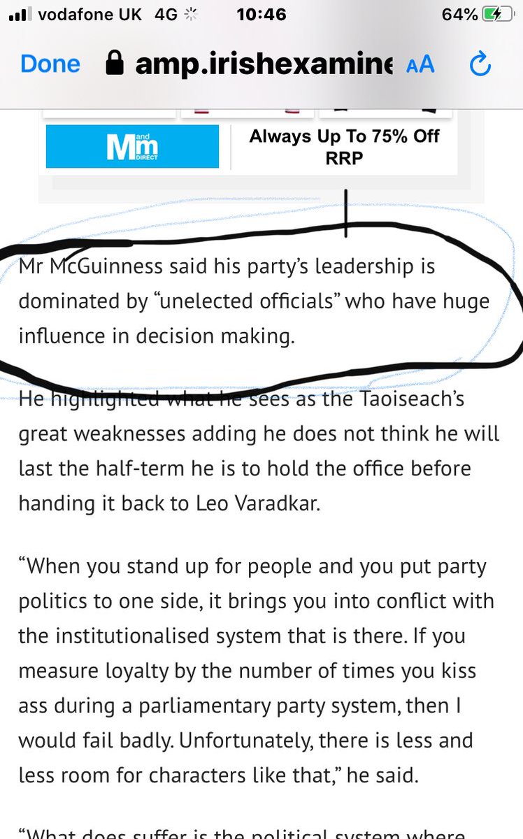 charleslamberto's tweet photo. This is John McGuinness FF TD. If this was a SF TD saying this Mick Fealty, @StephenNolan Suzanne Breen, RDE, @JimAllister @columeastwood @SteveAikenUUP @BenLowry2 would be writing blogs, running to radio stations and generally wetting themselves with excitement. #shadowyfigures https://t.co/rFIFZDwkik
