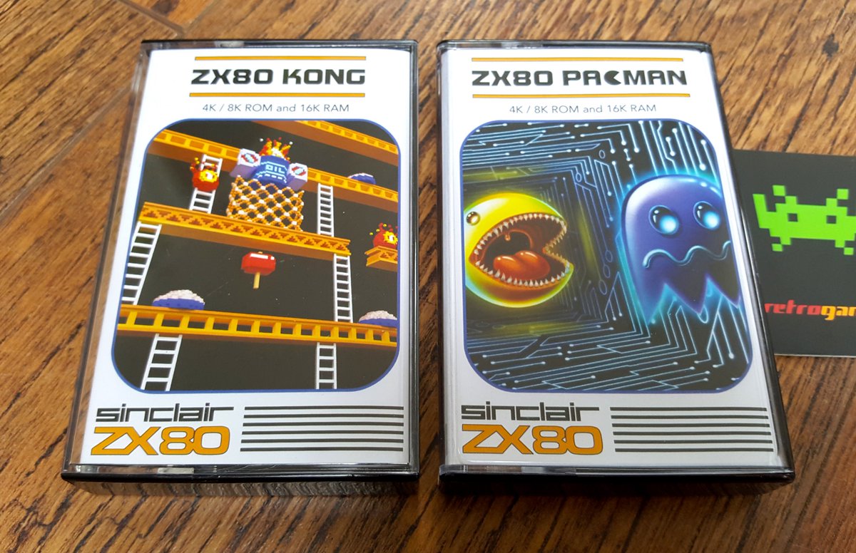 RetroGamesColl's tweet photo. #ZX80 Kong to go with the Pacman I got recently. Another gem from @Simon_Cronosoft. Games on cassette in 2020? Yes please.
#retrogaming #sinclairzx80 #sinclairzx81 #zx81 https://t.co/nHyBqzakt1