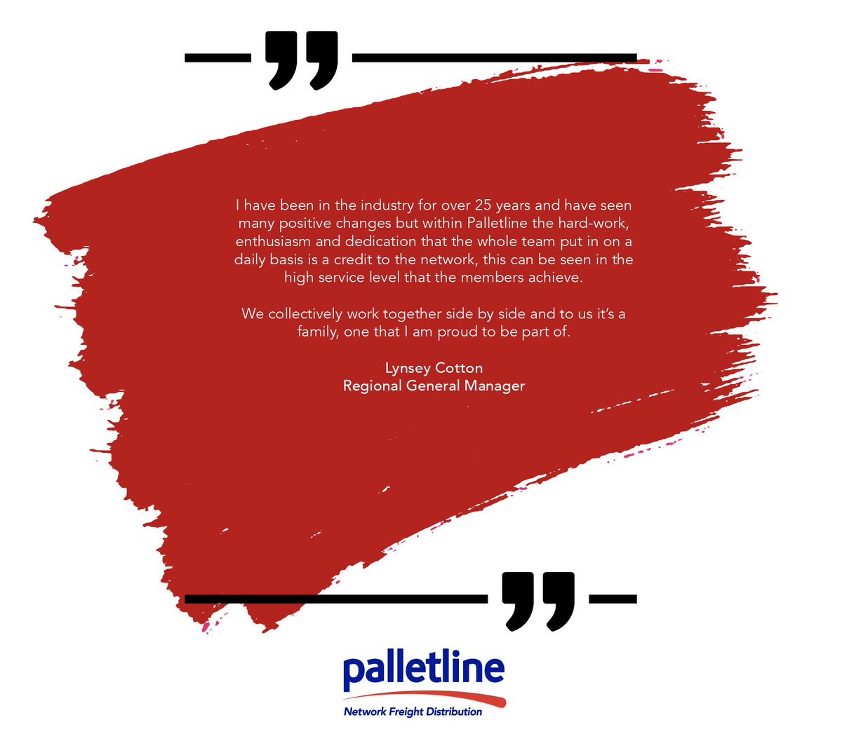 palletline's tweet photo. "...We collectively work together side by side and to us its a family, one that I am proud to be part of..."
#Palletline #ItsInOurDNA #PartnerOfPartnership #NetworkFreightDistribution #RegionalGeneralManager #NetworkTeam https://t.co/cM8m1m0h6l