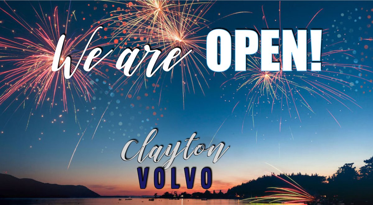 VolvoClayton's tweet photo. 💥Come pick out your perfect Volvo before the fireworks start! We are open from 9 am - 6 pm! Call 865-560-0050 for an appointment! https://t.co/ESXU3Bc6aT