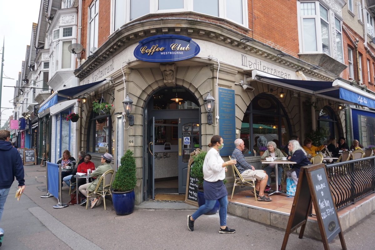 GregLuckhurst's tweet photo. The Coffee Club in Westbourne is packed for morning coffee and breakfast after being closed for three months @Bournemouthecho https://t.co/wjO3EaOn5N