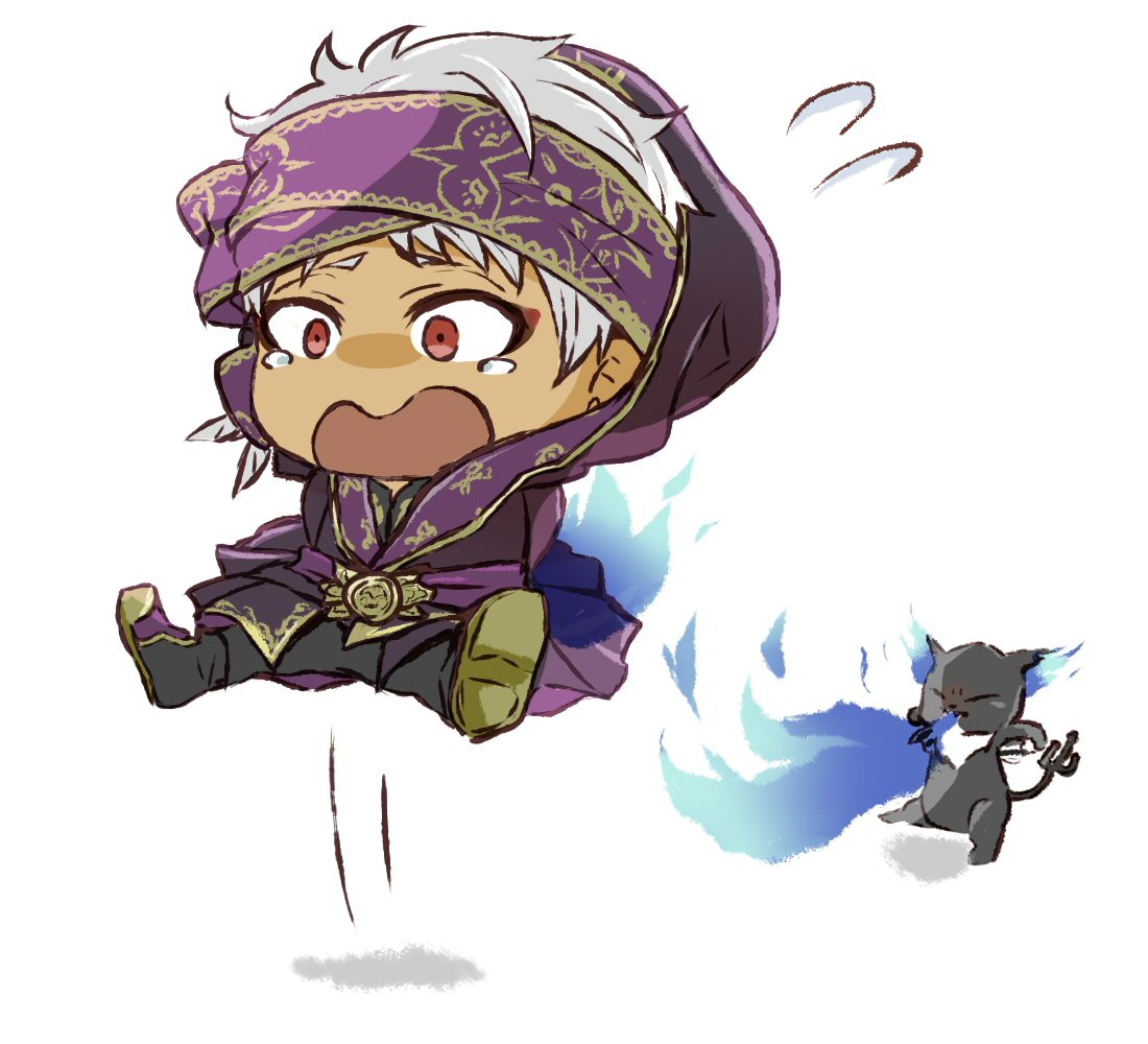 ルノ 改めて考えてもおしり燃やされたのかわいい ツイステファンアート