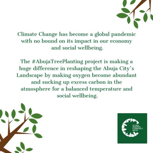 AbujaGSC's tweet photo. Plant a tree for nature 💚
@GlobalShapers
#AbujaGlobalShapers
#AbujaTreePlanting
#5000Trees https://t.co/676oZdTpBD