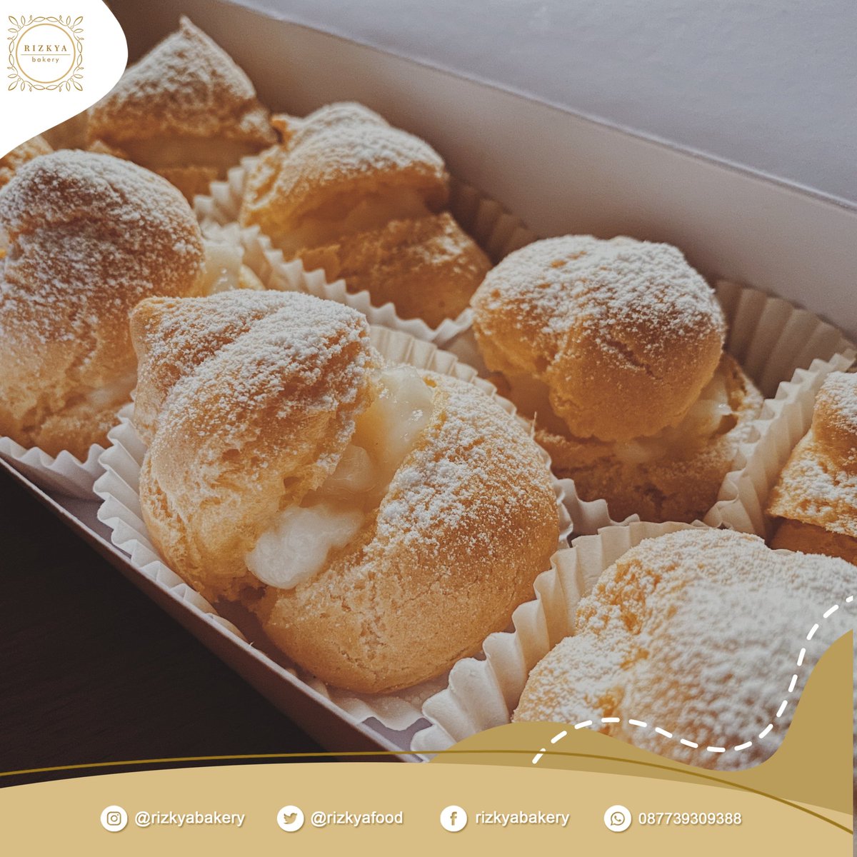 rizkyafood's tweet photo. Nyuwun retweet nya kakak2 @alitalit_
@faridstevy @BIMACHO1987 Open  PRE ORDER SOES FLA nya RIZKYA BAKERY buat besok minggu 
yuk yang minat bisa DM / WA 087739309388 Rp 37.000,00/box (isi 10) #soesfla #soes #soesjogja #jogja #yk #yogya https://t.co/jRf0hNoCGy