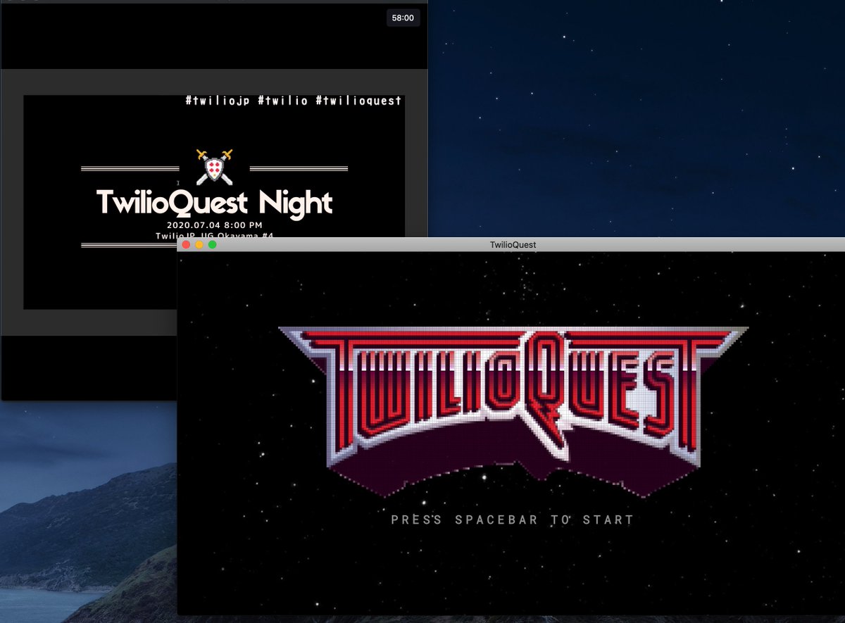 t_furusato's tweet image. 20時からはTwilioQuest Night！
twiliojp-ug.doorkeeper.jp/events/107771
只今、準備中。
#twiliojp #twiliojpug #twilio #twilioquest